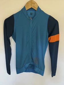 Rapha Cycle Jersey Pro Team Training Long Sleeve | Men's | Blue/Orange | XS  New - Picture 1 of 12