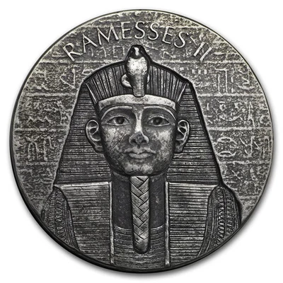 2017 Silver 2 oz Republic of Chad Pharaoh Ramesses - Image 1 of 3