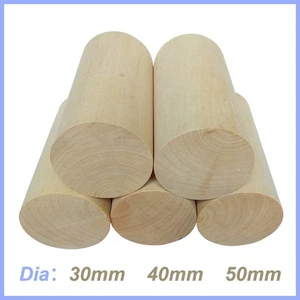 Natural Wooden Craft Wood Cylinder Block Toy Craft Supplies Ø 30mm 40mm 50mm - Picture 1 of 7