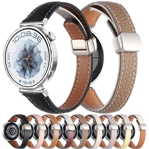 Bracelet de montre en cuir pour Huami Amazfit GTS GTR 4 3 2 2E Mini Bip S Bracelet Strap - Photo 1/48