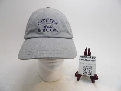 Cutter & Buck Brand Strapback Adjustable Embroidered Hat Dad Cap Gray Grey - Image 1 of 4