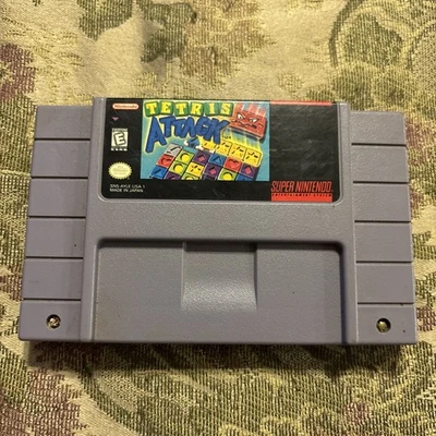 Tetris Attack (Super Nintendo SNES, 1996) Authentic Tested Works Great !! - Image 1 of 3