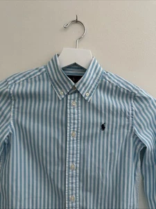 Polo Ralph Lauren Boys Size 7 Button-Down Dress Shirt Natural StretchLong Sleeve - Picture 1 of 9
