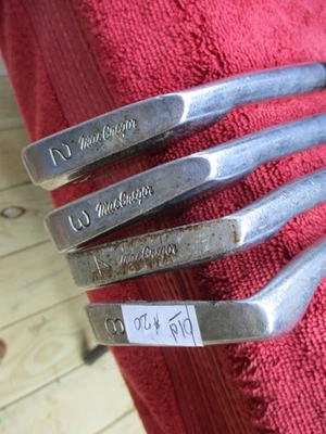 PLANCHAS MACGREGOR TOURNEY MTR2 (2,3,4,8) ACERO Y BONUS OLD RAWLINGS 2 HIERRO Foto 1 de 4