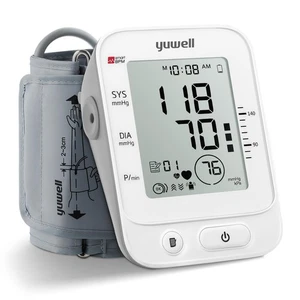 yuwell Monitor de Presión Arterial, Manguito de Presión Arterial Grande Superior del Brazo, Digital B... - Imagen 1 de 10