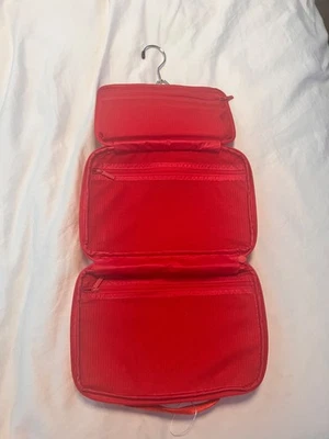 Vera Bradley Deluxe Hanging  Organizer Travel Toiletry Bag in RED - Image 1 of 4