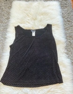 Black Glitter Top Size:XL fit L - Picture 1 of 1
