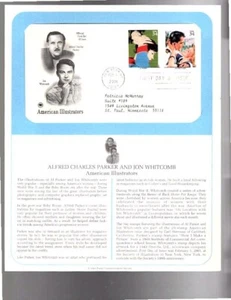 ILLUSTRATORS PARKER & J WHITCOMB-2001 1st First Day Issue Stamp Cover-FREE SHIP - Picture 1 of 1