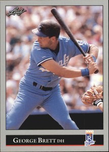 1992 Leaf Baseball Card #255 George Brett
