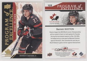 2019 Upper Deck Team Canada Juniors High Gloss /25 Barrett Hayton #122 Rookie RC