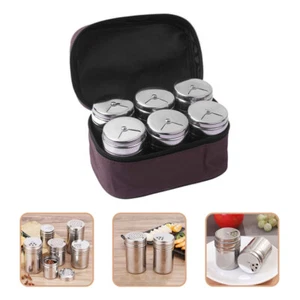 Barbecue Rub Shaker Condimento con Coperchi Rotanti Biberon Spezie Bambino - Foto 1 di 11
