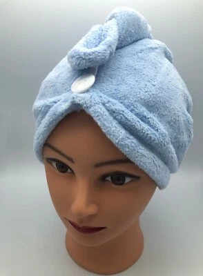 Super Absorbent Hair Drying Cap, Turban Twist Wrap Soft Towel - Image 1 of 4