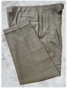 Giorgio Armani Le Coliezioni Dark Brown Dress Pleated Pants Men’s W42 Italy NWT - Picture 1 of 11