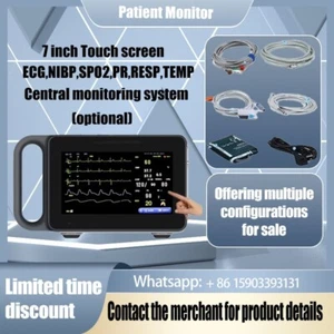 7 inch Touch Screen Portable 6 Parameter Human Use Patient vital signs Monitor - Picture 1 of 9