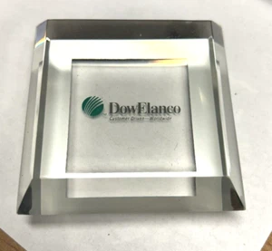 DOW Chemical LUCITE PAPERWEIGHT Advertising DOW ELANCO Herbicide with BOX - Picture 1 of 3