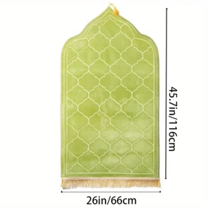 Thickened Printed Prayer Mat Plush With Tassel Flannel Irregular Prayer Mat - Picture 1 of 16