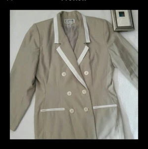 Atrium Collection blazer doble bust Sz 16 career Church Top Suit - Picture 1 of 3