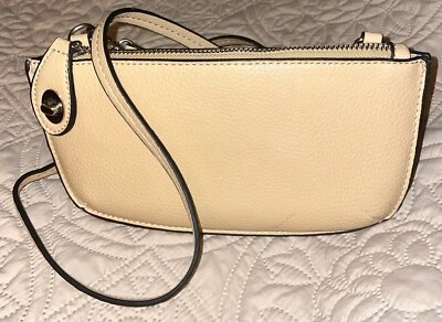 Co-Lab Crossbody purse Clutch Color Peach Faux Leather Zip Lock Clasp Zip Pocket - Image 1 of 4