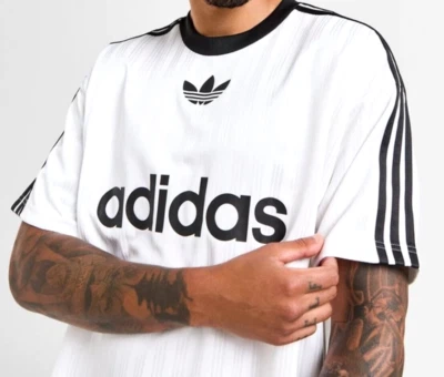 NEW MEN'S ADIDAS ORIGINALS TREFOIL POLY TEE SHIRT ~SIZE MEDIUM  #IM9459 - Image 1 of 4