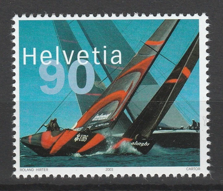 Switzerland 2003 Ships, Sailing boats MNH stamp - Image 1 of 1