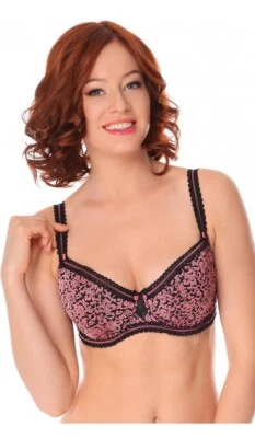 Sujetador acolchado Fauve Emmanuelle con aros media copa Reino Unido 32E puesta de sol 0091 Foto 1 de 4