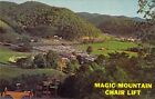 1964 Nc Blowing Rock Tweetsie Railroad Chair Lift Amusement Park Postcard A85