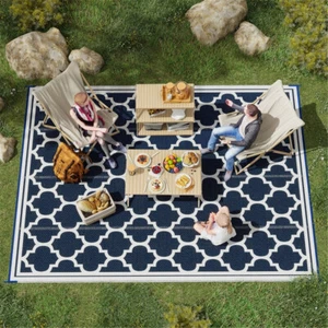 Camping Carpet Outdoor Rug Straw Mat Portable Indoor Outdoor Use Eco-Friendly - Picture 1 of 7