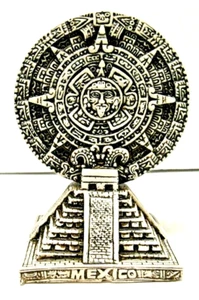 Mayan Aztec Calendar Haab Chichen Itza Kukulkan Pyramid 7" - Picture 1 of 4