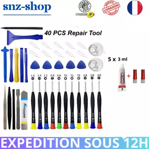 Kit Réparation Téléphone Tablette Colle Adhésif Et Tournevis de Précision - Imagen 1 de 15