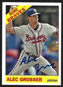 2015 HERITAGE #139  Alec Grosser  ATLANTA BRAVES  SIGNED AUTOGRAPH AUTO COA
