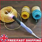 9 in 1 USB Light Up Crochet Hooks Knitting Needles LED Sewing Kit (Black)