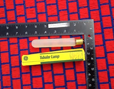 GE FROST 20w tube 130v tubular 20 watt EXIT SIGN Light Bulb 20T6.5 DC bayonet US - Image 1 of 3