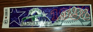 MLB Colorado Rockies 1998 All Star Game Bumper Sticker - Picture 1 of 1