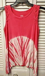 JUSTICE SZ 18-20 GIRLS PINK MULTI-COLOR A LINE TUNIC TOP - Picture 1 of 6
