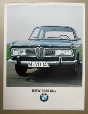 BMW 2000 TI LUX original 1967 Sudáfrica MKT gran formato folleto de ventas Foto 1 de 3