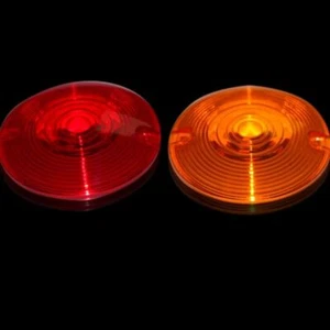 Custom Dynamics Harley-Davidson - Amber Flat Style lenses for Incandescent Bulbs - Picture 1 of 1