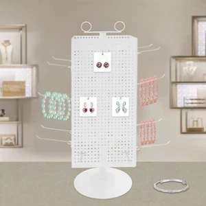 Display Stand, Perforated Panel Display Stand, 4-Sided Revolving Display Stand - Picture 1 of 18