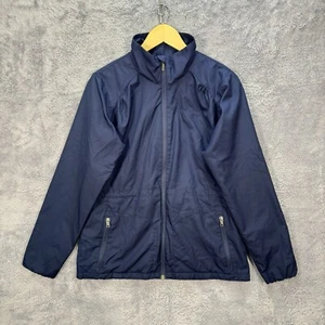 Columbia Rain Jacket M UK 12 Walking Hiking Blue Full Zip Softshell fleece Lined - Picture 1 of 8