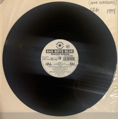 Bad Boys Blue, Maxi-Single, 12", Promo, VG+, Go Go (Love Overload) *Euro House* Foto 1 de 2