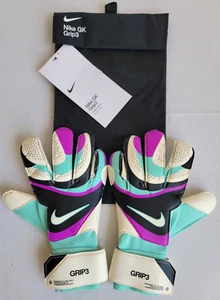 Mens Size 9 Multicolor Nike Goalkeeper Grip3 Soccer Gloves FB2998-010 - Picture 1 of 4