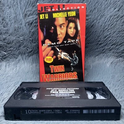Twin Warriors VHS Demo Promo Screener Video Jet Li Michelle Yeoh Martials Arts - Image 1 of 4