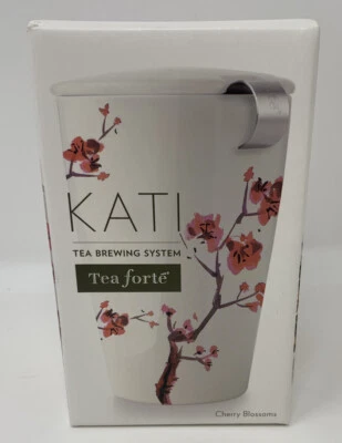 Tea Forte KATI Single Cup Loose Tea Brewing System, Ceramic Cup with Tea Infuser - Image 1 of 3