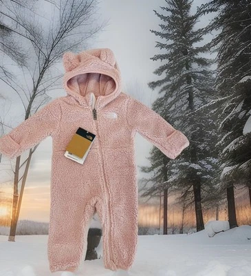 THE NORTH FACE Bebé Oso Una Pieza Campshire Rosa Talla 6-12 Meses Nuevo Con Etiquetas Foto 1 de 4