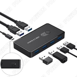 Switch USB 3.0 Switcher For PC Printer Scanner Mouse Keyboard USB Switch - Afbeelding 1 van 6