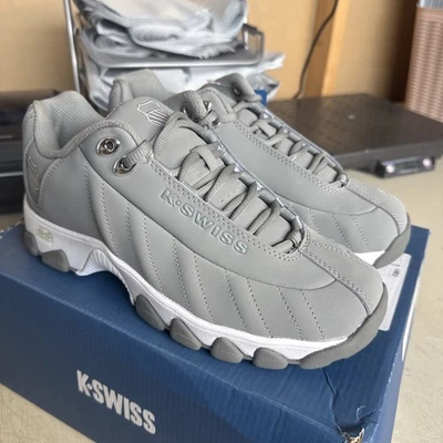 ELIGE LA TALLA - K-Swiss ST329 CMF Hombres Gris/Plateado Tenis de Entrenamiento Zapatos Foto 1 de 4