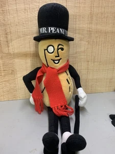 1991 Vintage Mr. Peanut  26" Plush With Scarf, Cane and Top Hat. EXCELLENT COND - Picture 1 of 5