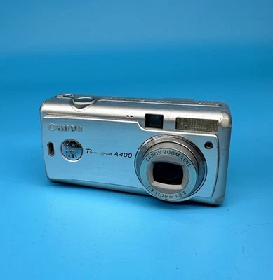 Canon Digital Camera PowerShot A400 3.2MP Silver - Tested - Image 1 of 4