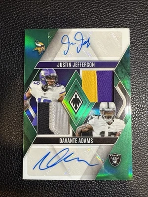 Justin Jefferson & Davante Adams - Phoenix 2023 - PARCHE DOBLE VERDE AUTOMÁTICO - 15/09 Foto 1 de 4