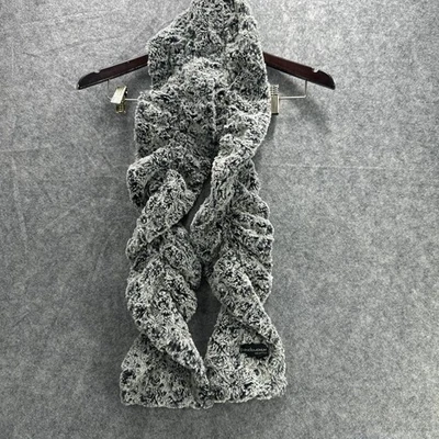 Pandemonium Seattle Scarf Womens Soft Faux Fur Swirl Textured 62in Made in USA - Image 1 of 4