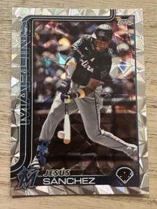 Jesus Sanchez 2025 Topps Series 1 Diamante Foil Parallel #157 Miami Marlins - Bild 1 von 2